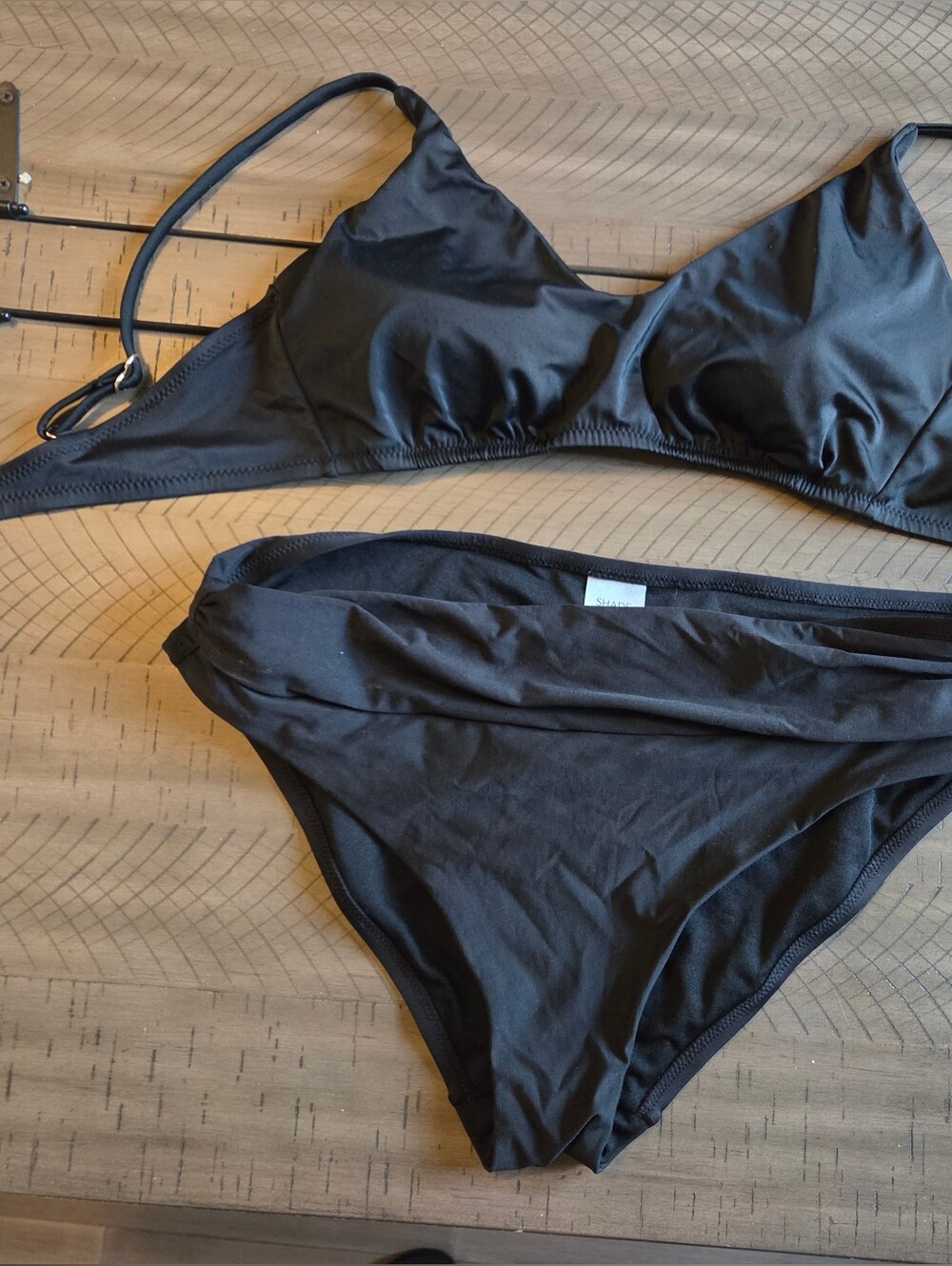 Shade & Shore Black Bikini Set with Gold Fasteners From Target